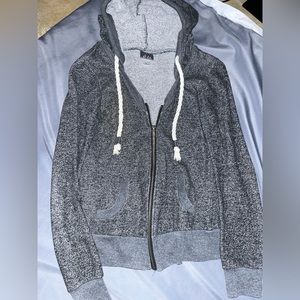Gray women’s zip up jack